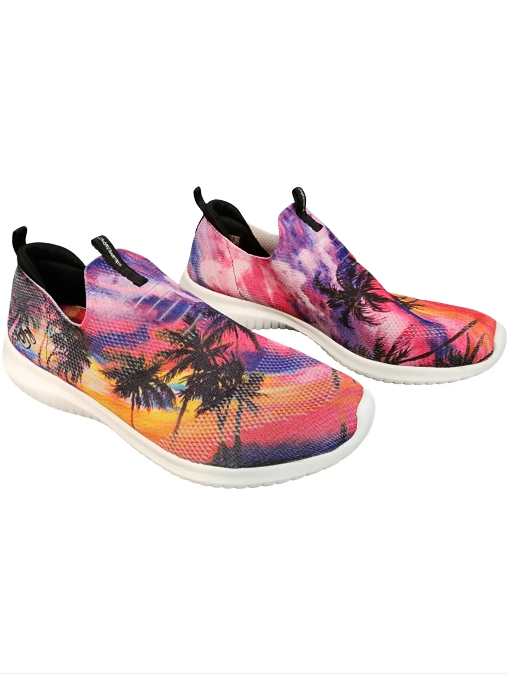 🌴 SKECHERS RARE Women's Air Cooled Memory Foam Slip-On Palm Love Sneakers Sz 10 - Picture 3 of 7